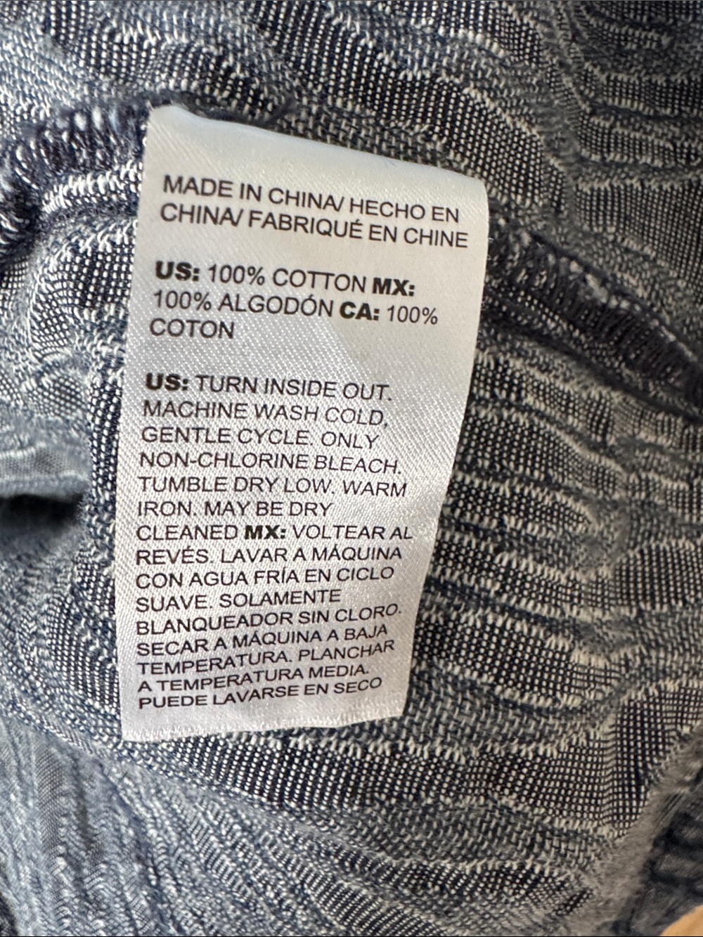 Chico's Blue Patterned Button-Up Jacket - Picture 11 of 12